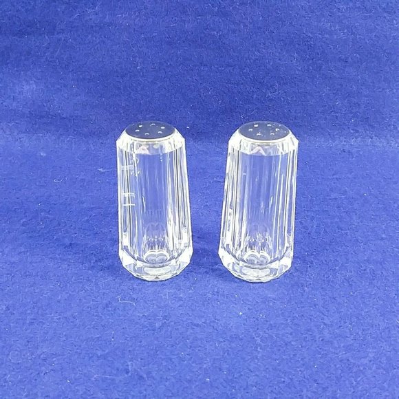 Napkin Salt Pepper Holder Caddy Clear Acrylic 3 Piece Set Vintage Decor - Picture 5 of 10